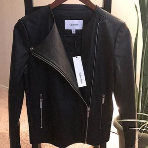 Calvin Klein Faux Leather Jacket